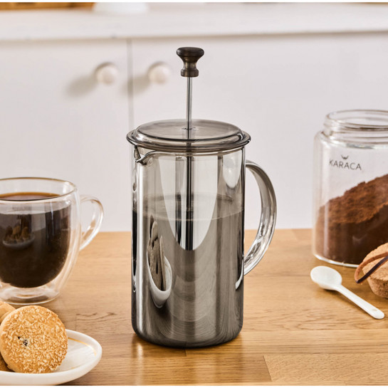 Karaca Alina French Press Gri 600 ml