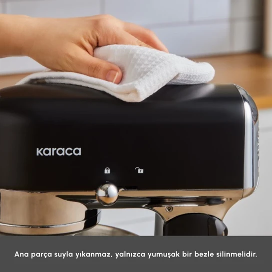 Karaca Multicast Plus Döküm Kıyma Çekme/Sucuk-Sosis/İçli Köfte/ Kurabiye Aparatlı Hamur Yoğurma Makinesi Black 5L