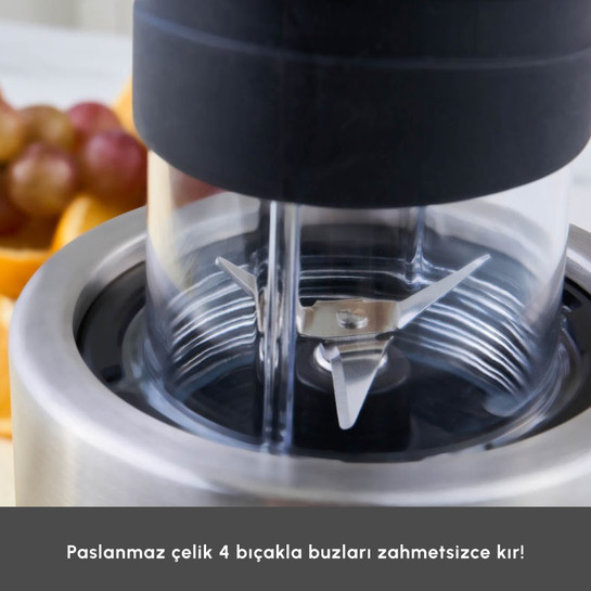Karaca Smooth and Move Inox 350W Personal Kişisel Smoothie Blender 