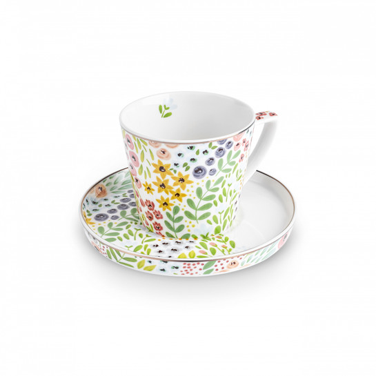 Karaca Fiore Çay Fincanı ve Tabağı 260 ml