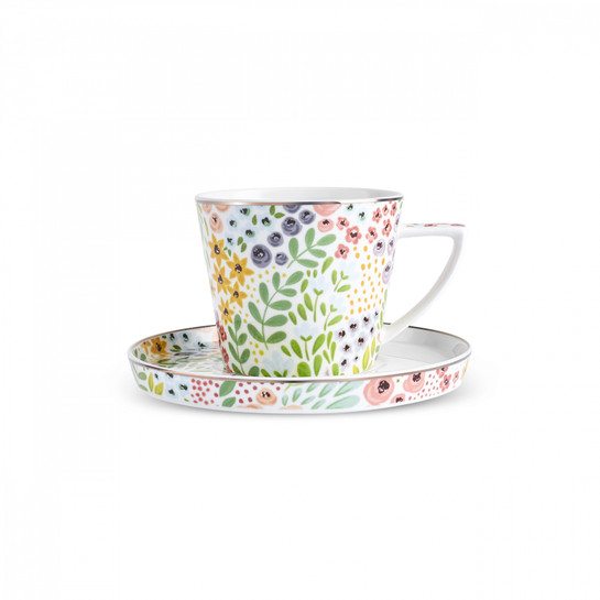 Karaca Fiore Çay Fincanı ve Tabağı 260 ml