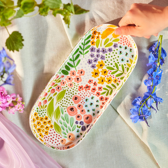 Karaca Fiore Kayık Tabak 35 cm 
