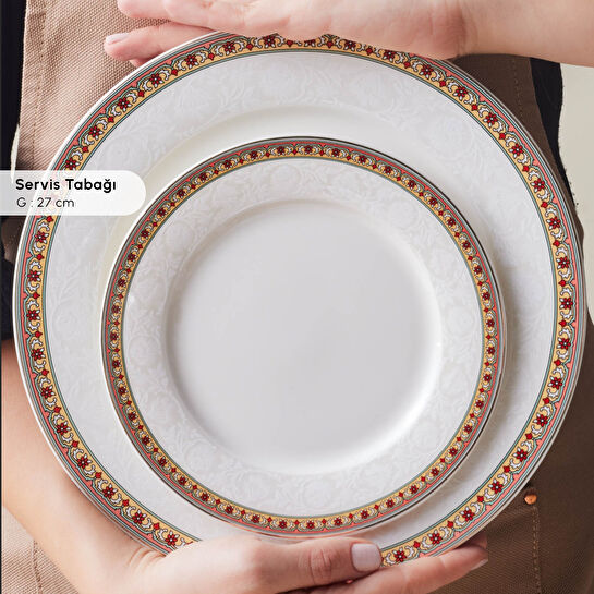 Karaca Elegance Bone Suzan 24 Parça 6 Kişilik Yemek Takımı