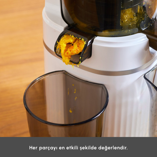 Karaca Fresh Press Slow Juicer Yavaş Sıkım Katı Meyve Sıkacağı Cream