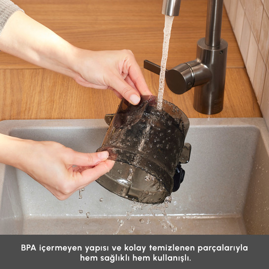 Karaca Fresh Press Slow Juicer Yavaş Sıkım Katı Meyve Sıkacağı Cream