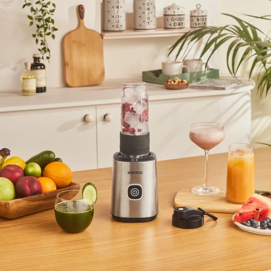 Karaca Smoothie On The Go Personal Kişisel Smoothie Blender Inox