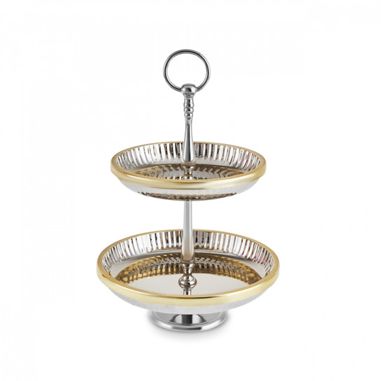 Karaca Ring 2 Katlı Kek Standı 33x21,5x25 cm