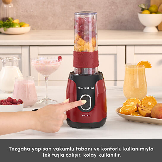 Karaca Blendfit Go Personal Kişisel Smoothie Blender Rudolph Red