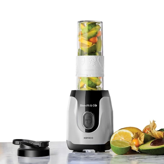 Karaca Blendfit ve Go Duo Çİft Hazneli Personal Kişisel Smoothie Blender Silver