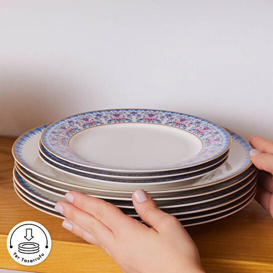 Karaca Forever Bone Melen 24 Parça 6 Kişilik Yemek Takımı