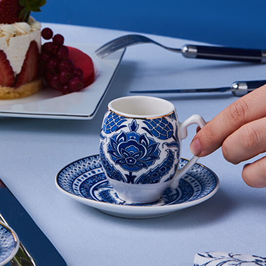 Karaca Mercan 6 Kişilik Kahve Fincan Takımı 90 Ml