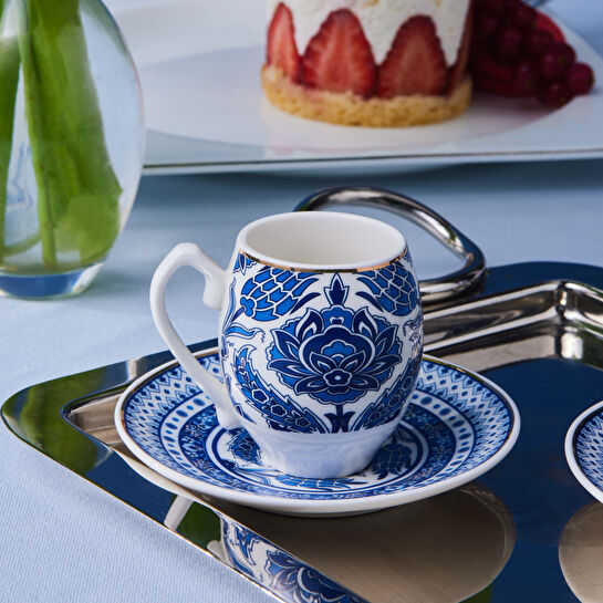 Karaca Mercan 6 Kişilik Kahve Fincan Takımı 90 Ml