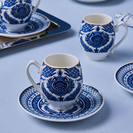 Karaca Mercan 6 Kişilik Kahve Fincan Takımı 90 Ml