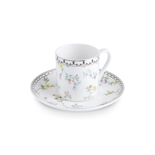 Karaca Minton Kahve Fincanı ve Tabağı 90 Ml
