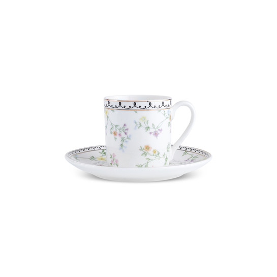 Karaca Minton Kahve Fincanı ve Tabağı 90 Ml