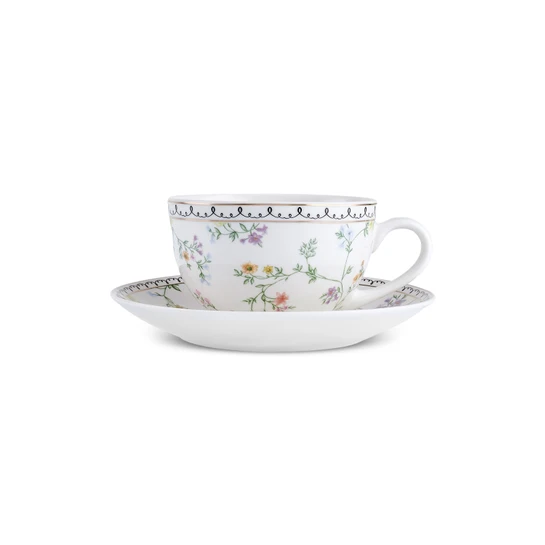 Karaca Minton Çay Fincanı ve Tabağı 220 Ml