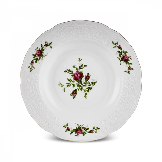 Karaca Vintage Rose Çukur Tabak 22 cm