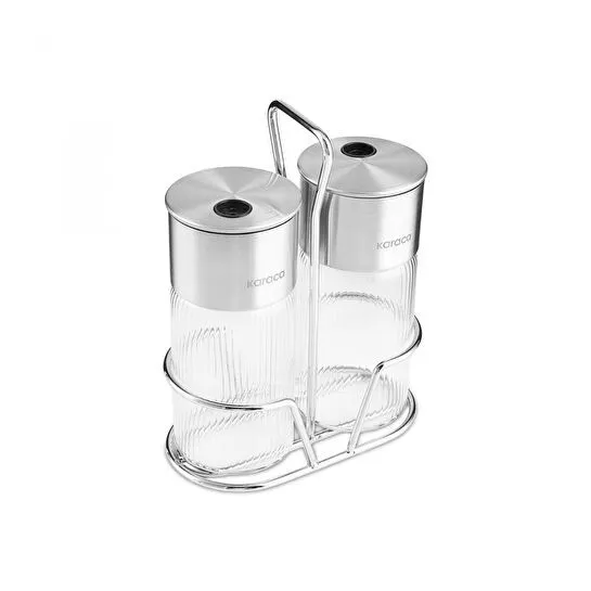 Karaca Ripple Tuzluk ve Biberlik Inox