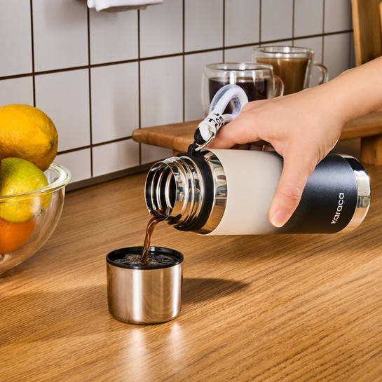 Karaca İnoxis Çelik Sızdırmaz Termos 550 Ml Siyah