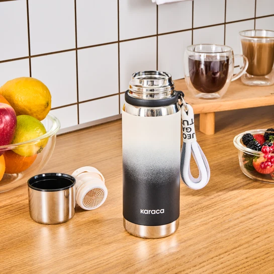 Karaca İnoxis Çelik Sızdırmaz Termos 550 Ml Siyah