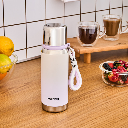 Karaca İnoxis Çelik Sızdırmaz Termos 550 Ml Lila