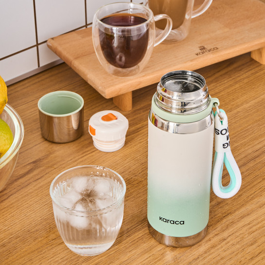 Karaca İnoxis Çelik Sızdırmaz Termos 550 Ml Mint