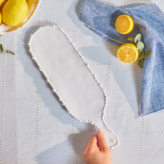 Karaca Perla Melamin Peynir Tabağı 43 cm Beyaz