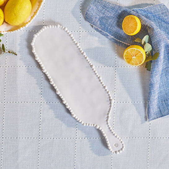 Karaca Perla Melamin Peynir Tabağı 43 cm Beyaz