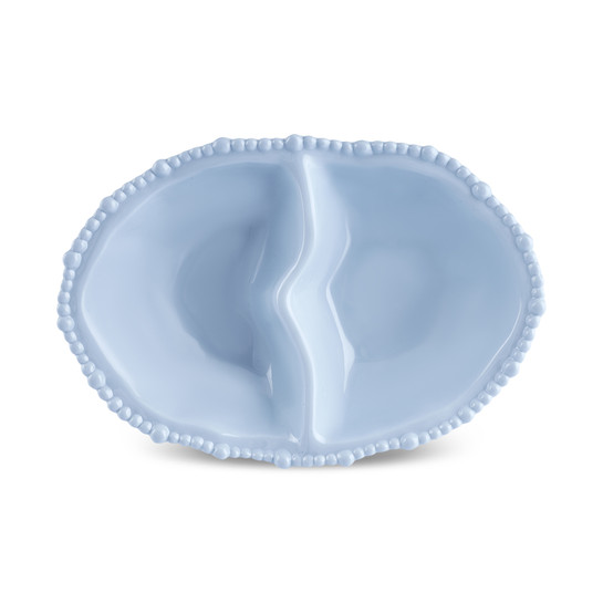 Karaca Perla Melamin Bölmeli Çerezlik Oval 33 cm Mavi