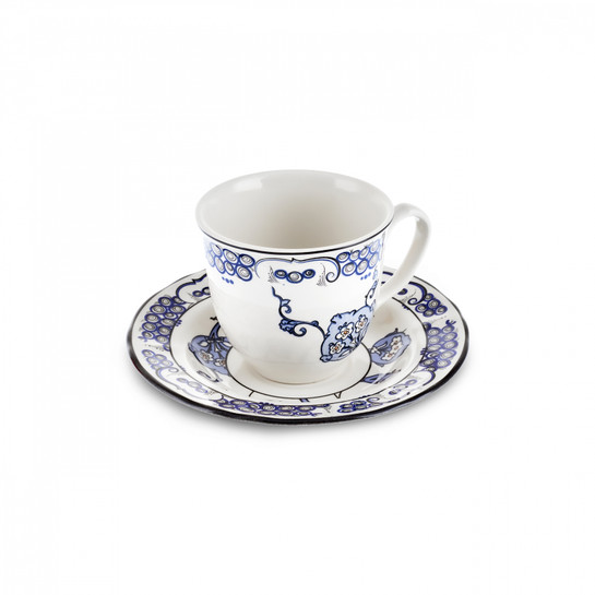 Karaca İznik Hatai Çay Fincanı ve Tabağı 200 ml