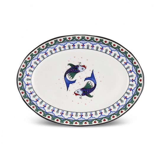 Karaca İznik Balık Kayık Tabak 25 cm