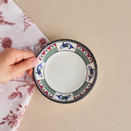 Karaca x Ömür Akkor İznik Balık Çerezlik 14 cm