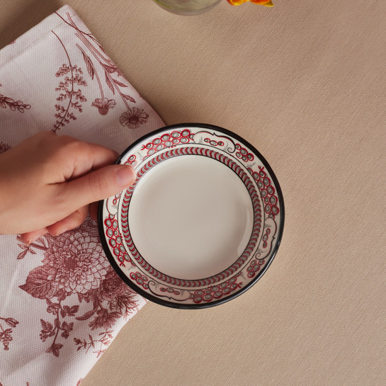 Karaca x Ömür Akkor İznik Lal Çerezlik 14 cm