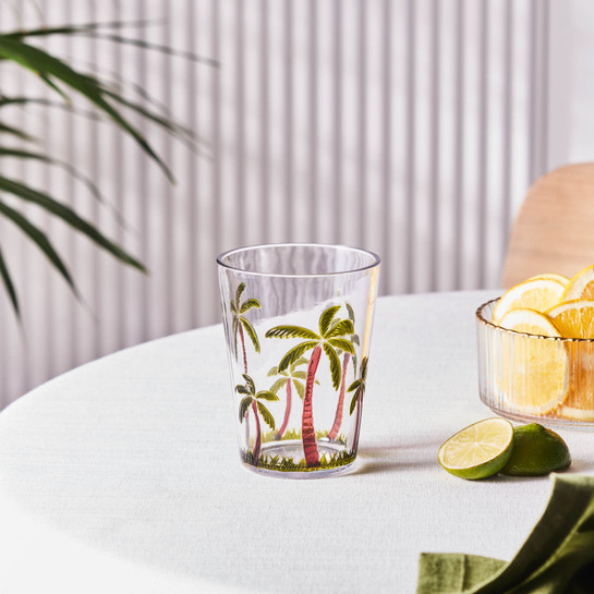 Karaca Palmera Akrilik Su Bardağı 430 ml Şeffaf 
