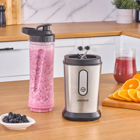 Karaca Smooth and Crush Personal Kişisel Smoothie Blender Inox