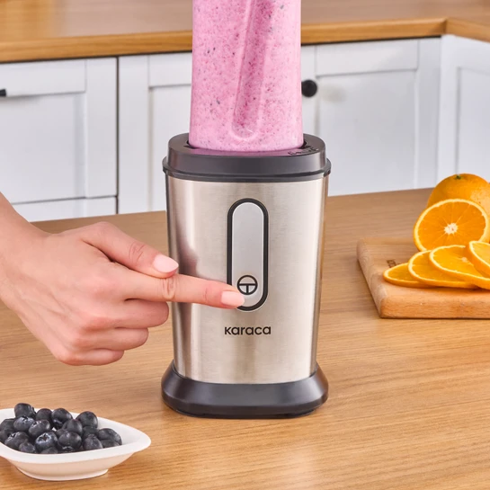 Karaca Smooth and Crush Personal Kişisel Smoothie Blender Inox