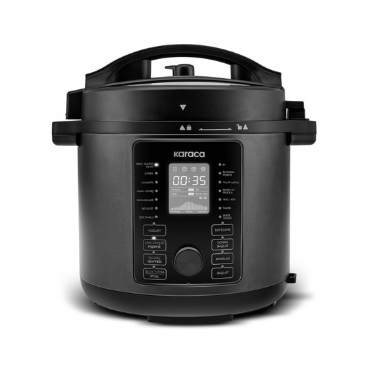 Karaca Cooker Elektrikli Düdüklü Basınçlı Pişirici Matte Black 6L