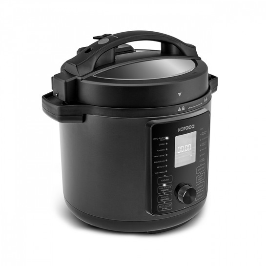 Karaca Cooker Elektrikli Düdüklü Basınçlı Pişirici Matte Black 6L