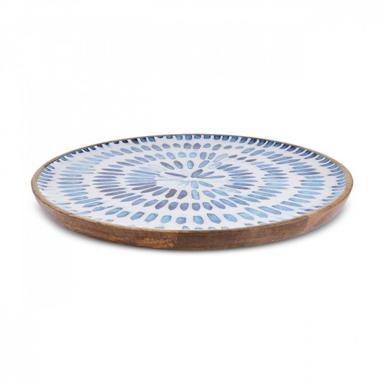 Karaca Mango Dekoratif Tabak Mavi 29 cm