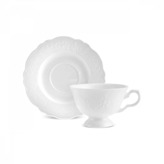 Karaca Beatrice Çay Fincanı ve Tabağı 200 ml