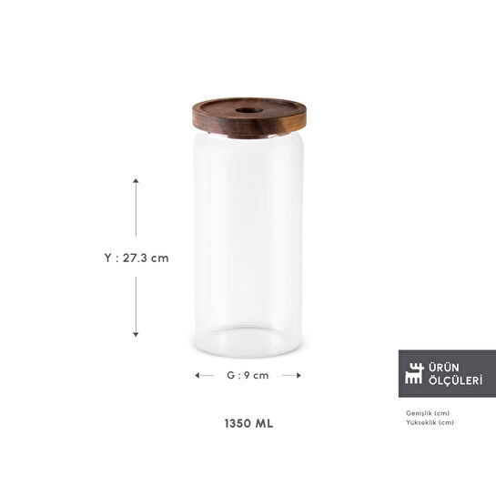 Karaca Mova Akasya Saklama Kabı 1350 ml