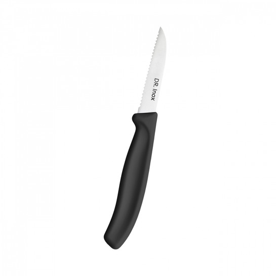 Dr. Inox Trıtıklı Soyma Bıçağı 19 cm Siyah
