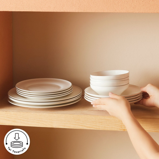 Karaca Elegance Bone Alba 53 Parça 12 Kişilik Yemek Takımı