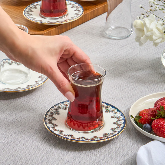Karaca Florus 12 Parça 6 Kişilik Çay Seti