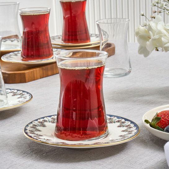 Karaca Florus 12 Parça 6 Kişilik Çay Seti
