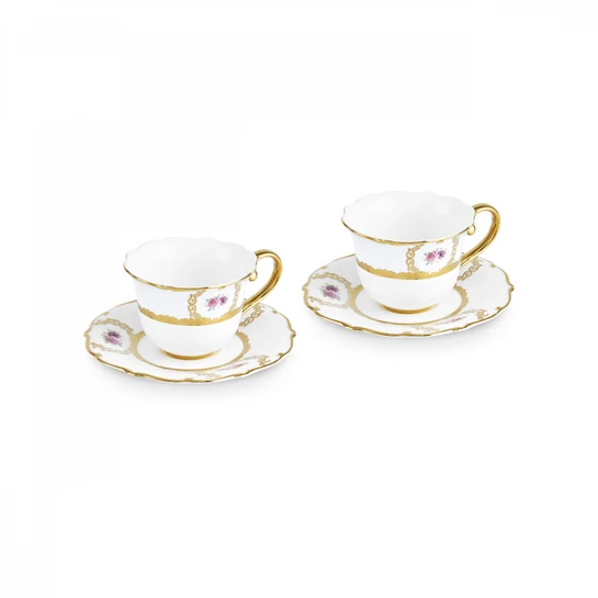 Karaca Royal Bone Elizabeth 2 Kişilik Çay Fincanı