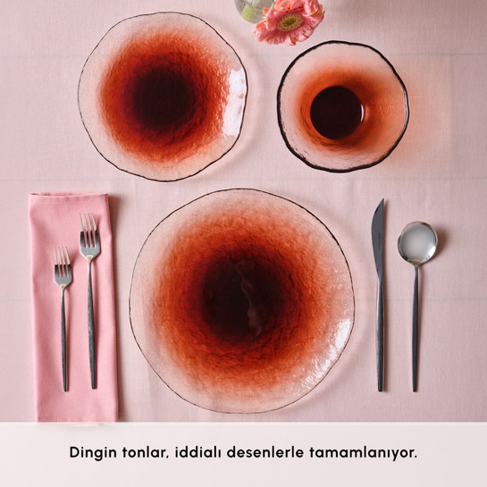 Karaca Dune Peach 18 Parça 6 Kişilik Yemek Takımı