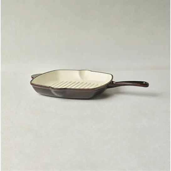 Karaca Heritage Demir Döküm Emayeli Grill Tava 26 cm Kırmızı 