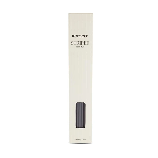 Karaca Striped Konik Mum Antrasit