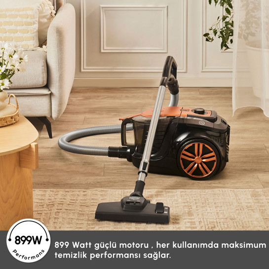 Karaca Vantuz Smax Geniş Toz Hazneli Elektrikli Süpürge Copper 2.8L